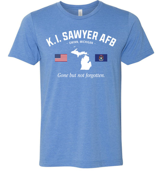 K. I. Sawyer AFB "GBNF" - Men's/Unisex Lightweight Fitted T-Shirt