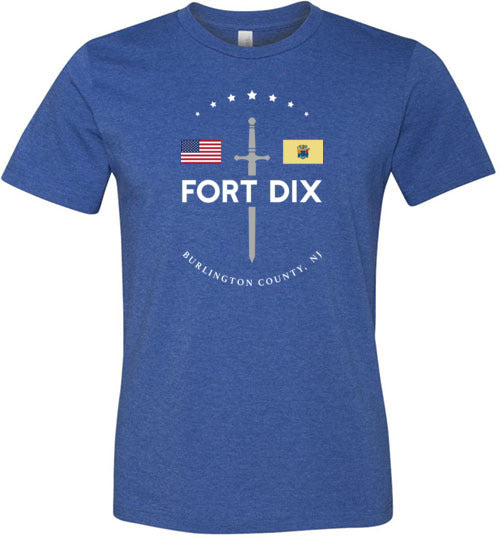 Fort Dix - Men's/Unisex Lightweight Fitted T-Shirt-Wandering I Store