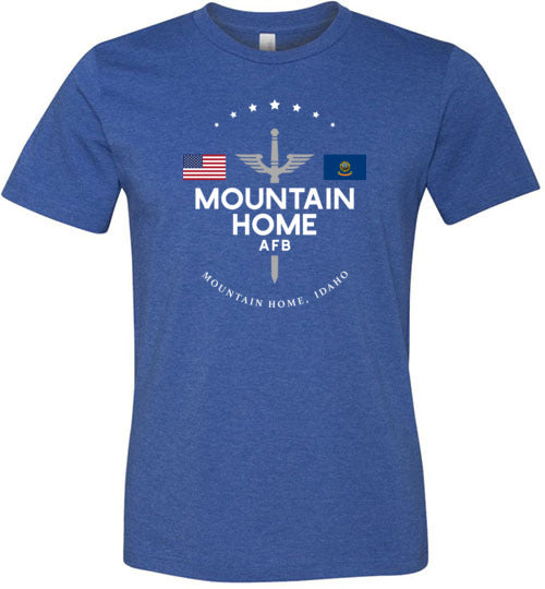 Mountain Home AFB - Men's/Unisex Lightweight Fitted T-Shirt-Wandering I Store