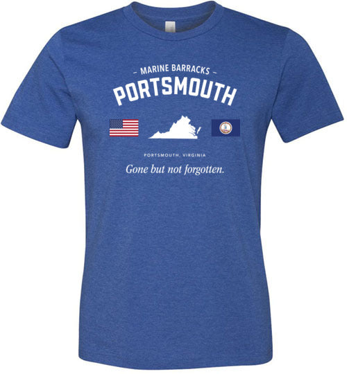 Load image into Gallery viewer, Marine Barracks Portsmouth &quot;GBNF&quot; - Men&#39;s/Unisex Lightweight Fitted T-Shirt-Wandering I Store
