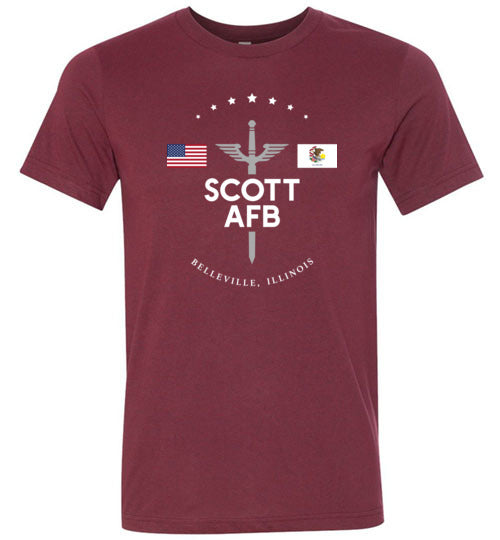 Load image into Gallery viewer, Scott AFB - Men&#39;s/Unisex Lightweight Fitted T-Shirt-Wandering I Store
