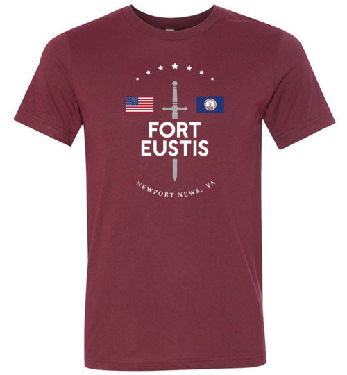 Fort Eustis - Men's/Unisex Lightweight Fitted T-Shirt-Wandering I Store