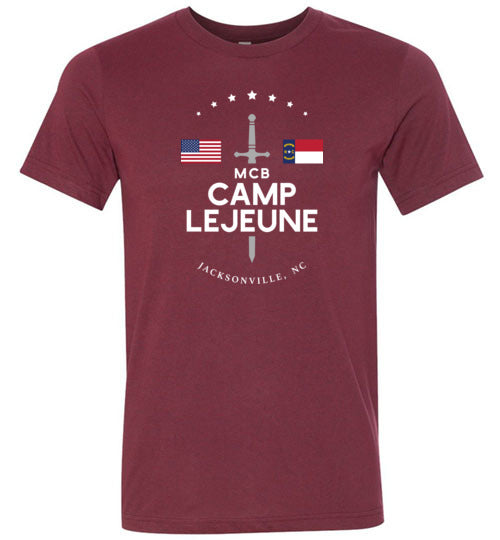 MCB Camp Lejeune - Men's/Unisex Lightweight Fitted T-Shirt-Wandering I Store