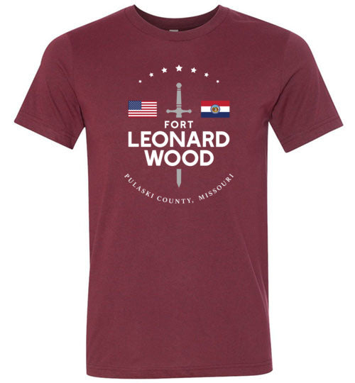 Fort Leonard Wood - Men's/Unisex Lightweight Fitted T-Shirt-Wandering I Store