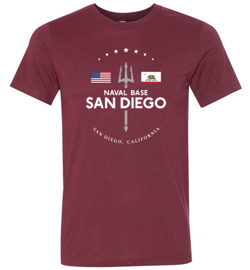 Naval Base San Diego - Men's/Unisex Lightweight Fitted T-Shirt-Wandering I Store