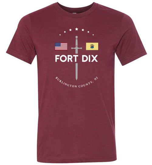 Fort Dix - Men's/Unisex Lightweight Fitted T-Shirt-Wandering I Store