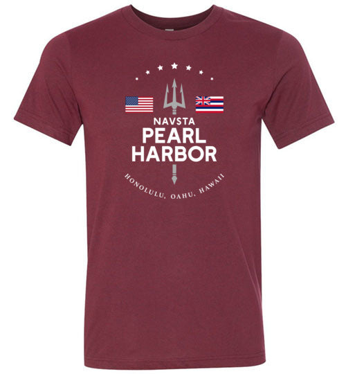 NAVSTA Pearl Harbor - Men's/Unisex Lightweight Fitted T-Shirt-Wandering I Store