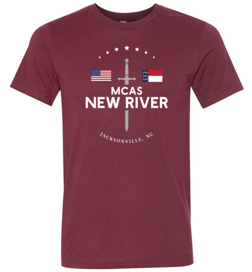 MCAS New River - Men's/Unisex Lightweight Fitted T-Shirt-Wandering I Store