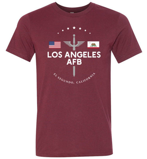 Load image into Gallery viewer, Los Angeles AFB - Men&#39;s/Unisex Lightweight Fitted T-Shirt-Wandering I Store

