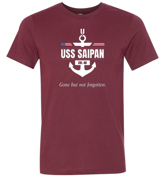 USS Saipan CVL-48 "GBNF" - Men's/Unisex Lightweight Fitted T-Shirt