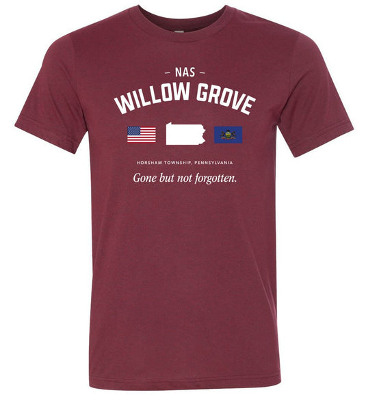 NAS Willow Grove "GBNF" - Men's/Unisex Lightweight Fitted T-Shirt