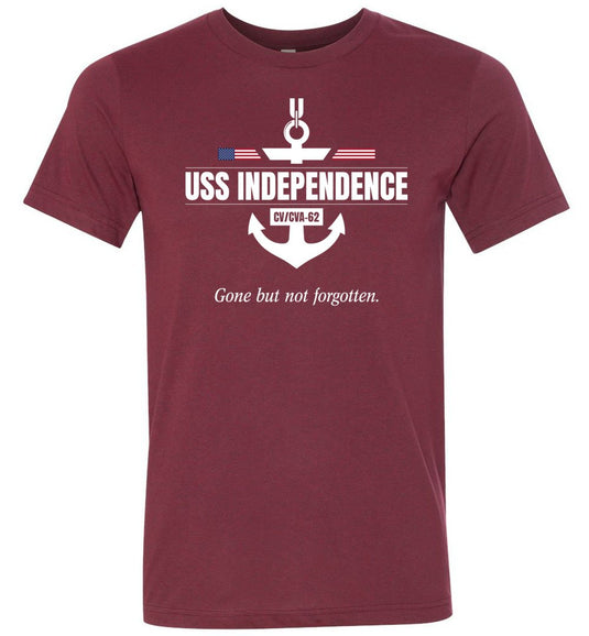 USS Independence CV/CVA-62 "GBNF" - Men's/Unisex Lightweight Fitted T-Shirt