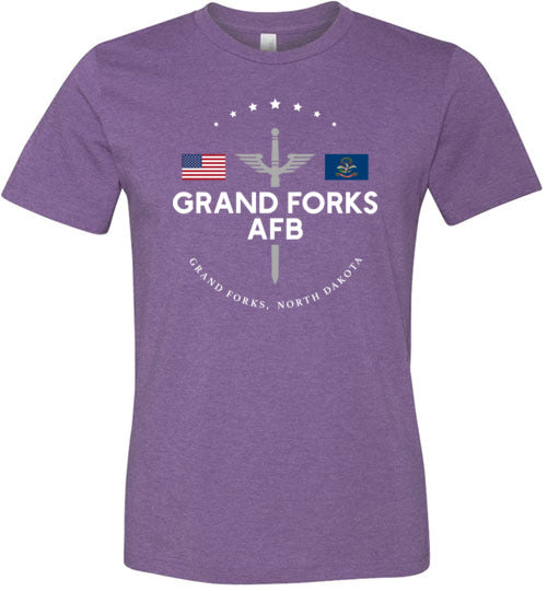 Grand Forks AFB - Men's/Unisex Lightweight Fitted T-Shirt-Wandering I Store