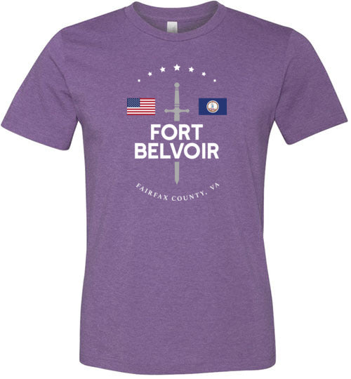 Fort Belvoir - Men's/Unisex Lightweight Fitted T-Shirt-Wandering I Store
