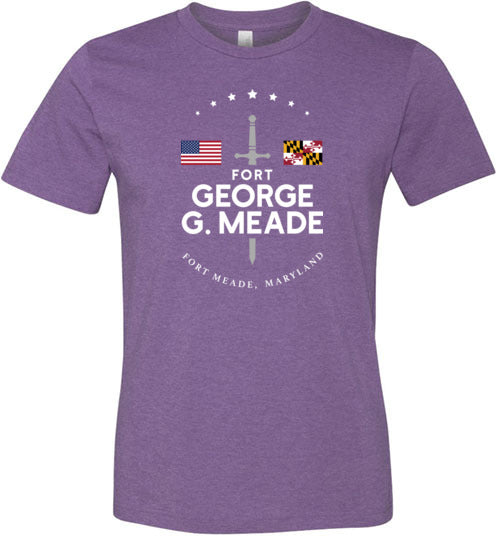 Fort George G. Meade - Men's/Unisex Lightweight Fitted T-Shirt-Wandering I Store