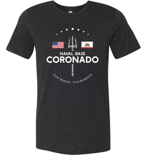 Load image into Gallery viewer, Naval Base Coronado - Men&#39;s/Unisex Lightweight Fitted T-Shirt-Wandering I Store
