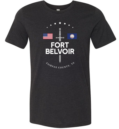 Load image into Gallery viewer, Fort Belvoir - Men&#39;s/Unisex Lightweight Fitted T-Shirt-Wandering I Store
