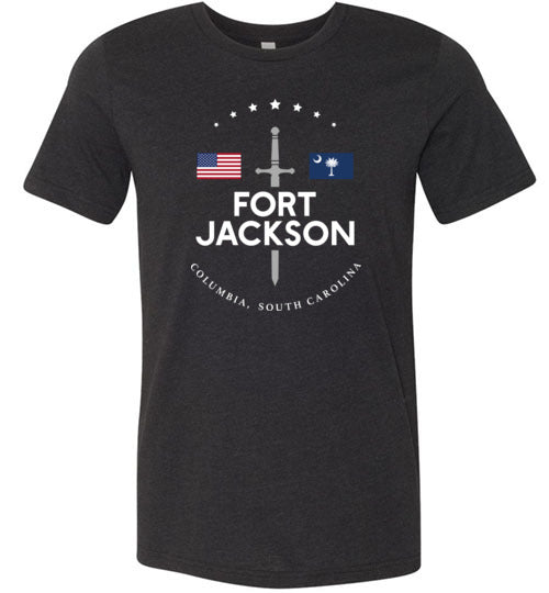 Fort Jackson - Men's/Unisex Lightweight Fitted T-Shirt-Wandering I Store
