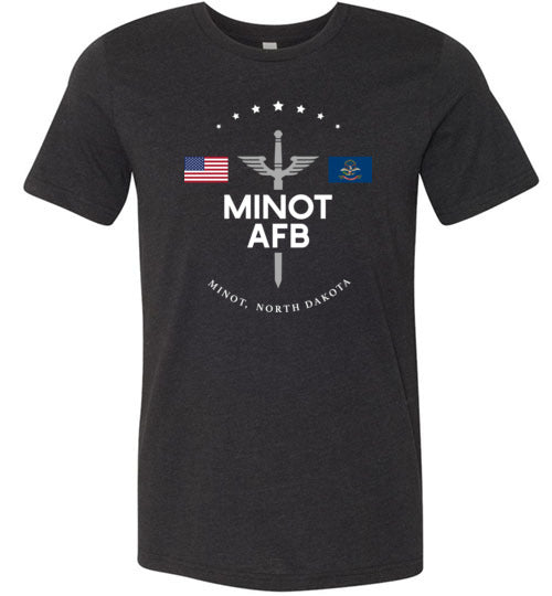 Minot AFB - Men's/Unisex Lightweight Fitted T-Shirt-Wandering I Store