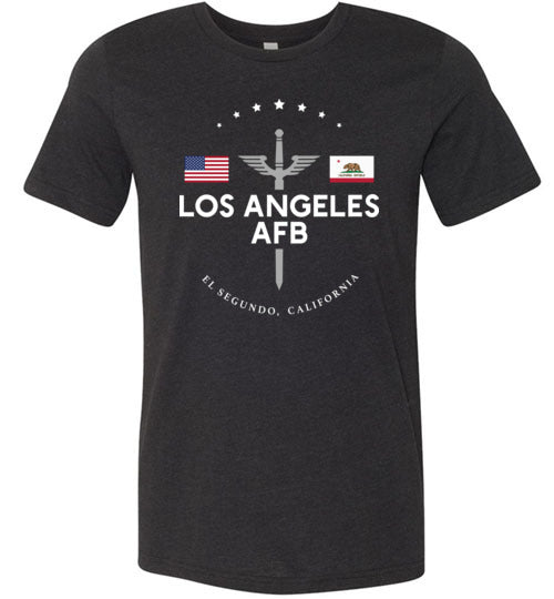 Los Angeles AFB - Men's/Unisex Lightweight Fitted T-Shirt-Wandering I Store