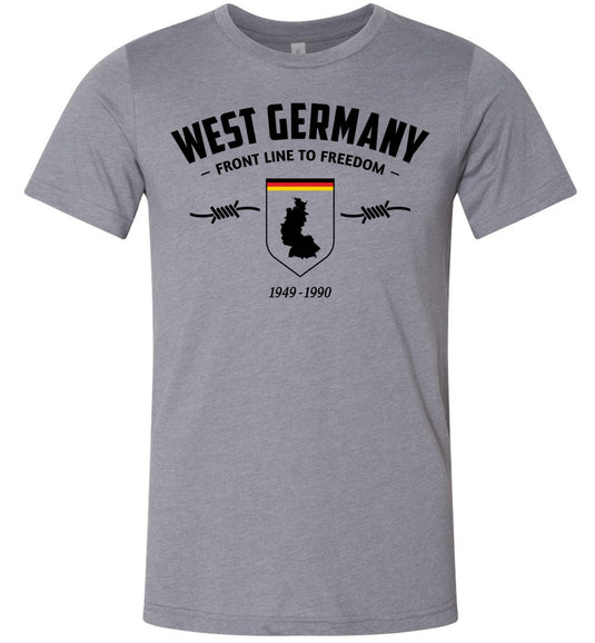 West Germany "Front Line to Freedom" - Men's/Unisex Lightweight Fitted T-Shirt
