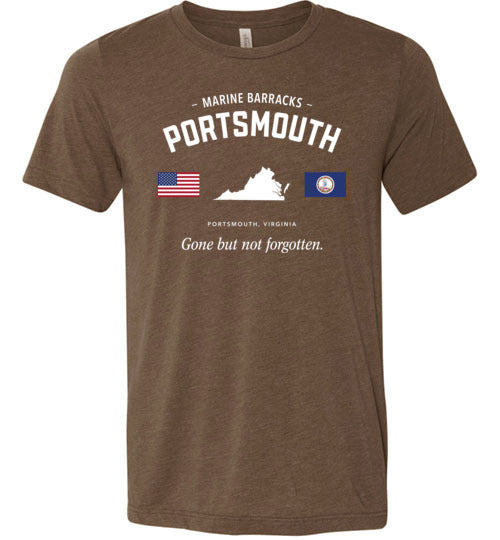 Load image into Gallery viewer, Marine Barracks Portsmouth &quot;GBNF&quot; - Men&#39;s/Unisex Lightweight Fitted T-Shirt-Wandering I Store
