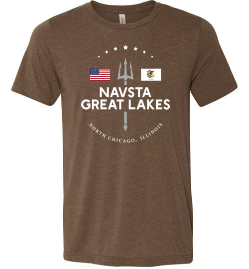 NAVSTA Great Lakes - Men's/Unisex Lightweight Fitted T-Shirt-Wandering I Store