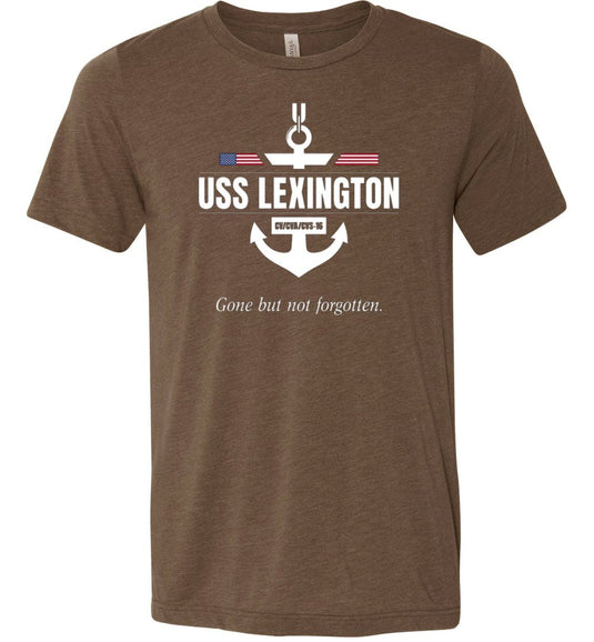 USS Lexington CV/CVA/CVS-16 "GBNF" - Men's/Unisex Lightweight Fitted T-Shirt