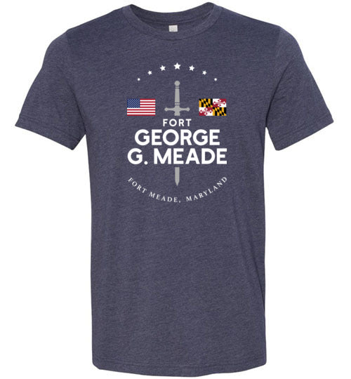 Fort George G. Meade - Men's/Unisex Lightweight Fitted T-Shirt-Wandering I Store