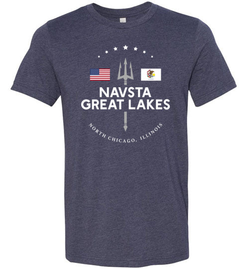 NAVSTA Great Lakes - Men's/Unisex Lightweight Fitted T-Shirt-Wandering I Store