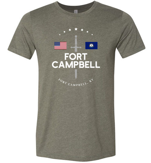 Load image into Gallery viewer, Fort Campbell - Men&#39;s/Unisex Lightweight Fitted T-Shirt-Wandering I Store
