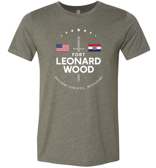 Load image into Gallery viewer, Fort Leonard Wood - Men&#39;s/Unisex Lightweight Fitted T-Shirt-Wandering I Store
