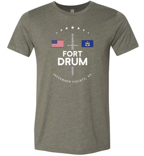 Fort Drum - Men's/Unisex Lightweight Fitted T-Shirt-Wandering I Store