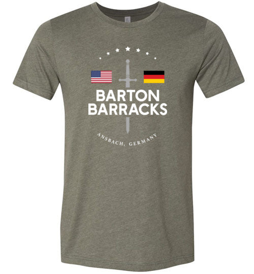 Barton Barracks - Men's/Unisex Lightweight Fitted T-Shirt-Wandering I Store