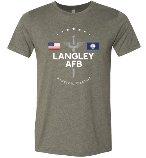 Langley AFB - Men's/Unisex Lightweight Fitted T-Shirt-Wandering I Store