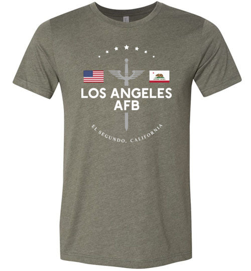 Load image into Gallery viewer, Los Angeles AFB - Men&#39;s/Unisex Lightweight Fitted T-Shirt-Wandering I Store
