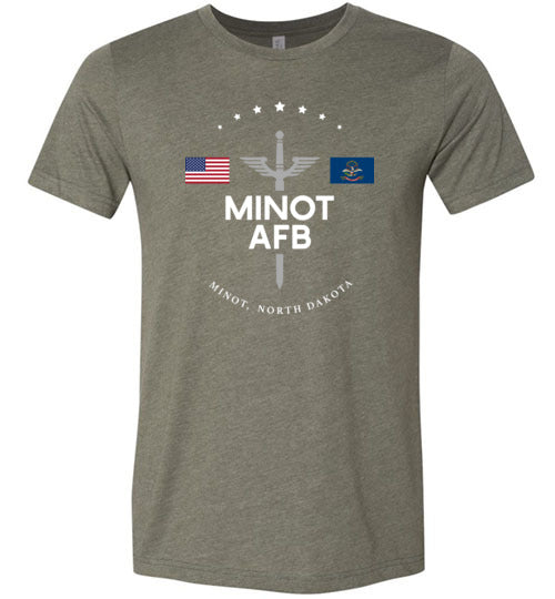Minot AFB - Men's/Unisex Lightweight Fitted T-Shirt-Wandering I Store