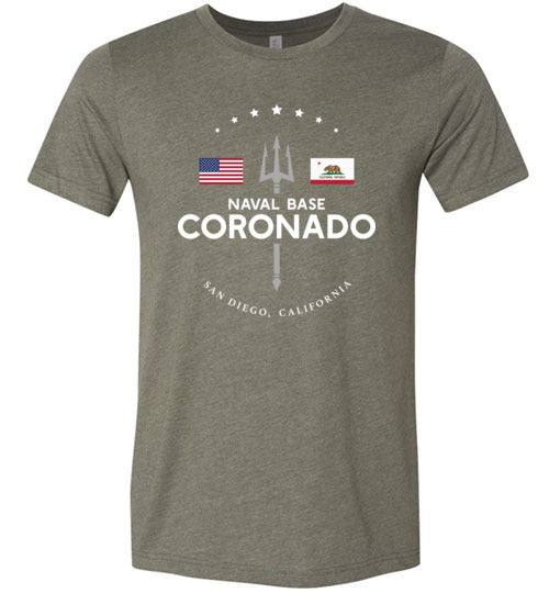 Naval Base Coronado - Men's/Unisex Lightweight Fitted T-Shirt-Wandering I Store