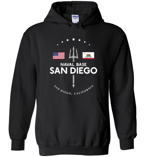 Naval Base San Diego - Men's/Unisex Hoodie-Wandering I Store