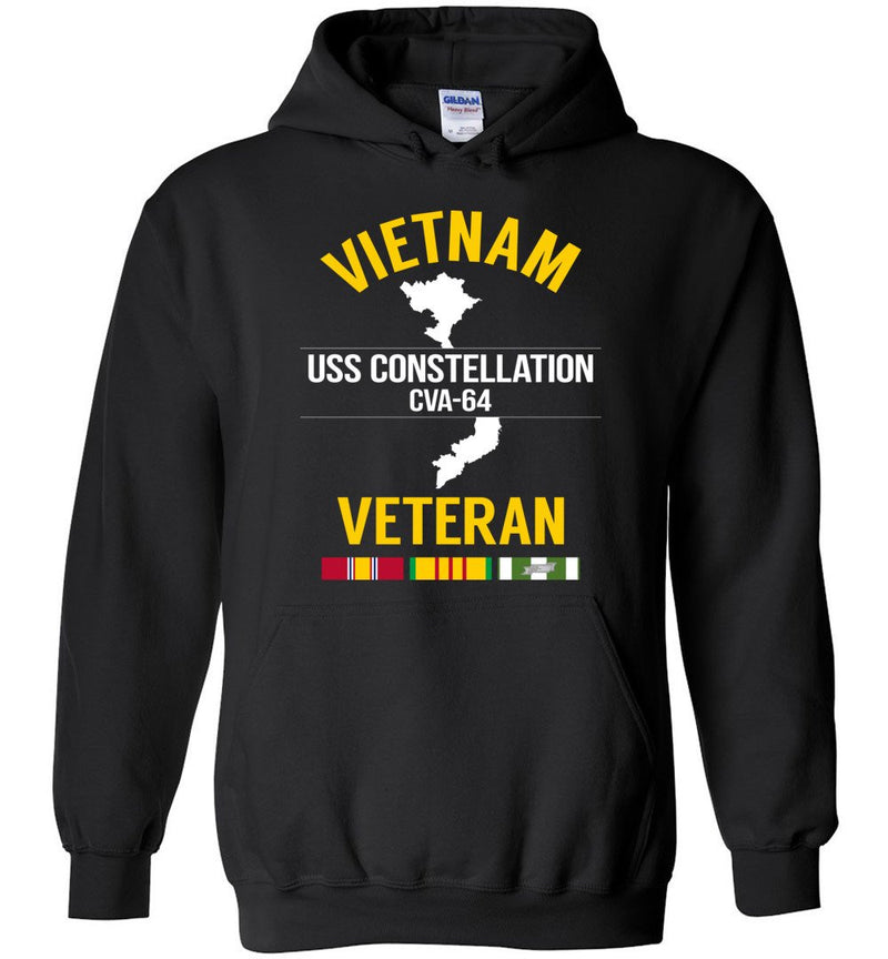 Load image into Gallery viewer, Vietnam Veteran &quot;USS Constellation CVA-64&quot; - Men&#39;s/Unisex Hoodie
