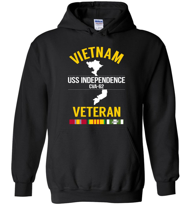 Load image into Gallery viewer, Vietnam Veteran &quot;USS Independence CVA-62&quot; - Men&#39;s/Unisex Hoodie
