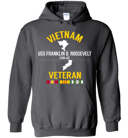Vietnam Veteran "USS Franklin D. Roosevelt CVA-42" - Men's/Unisex Hoodie