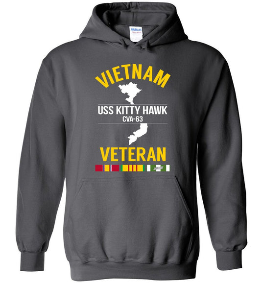 Vietnam Veteran "USS Kitty Hawk CVA-63" - Men's/Unisex Hoodie