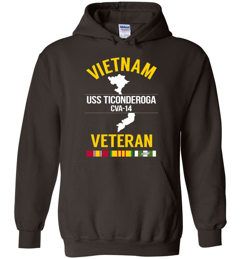 Load image into Gallery viewer, Vietnam Veteran &quot;USS Ticonderoga CVA-14&quot; - Men&#39;s/Unisex Hoodie
