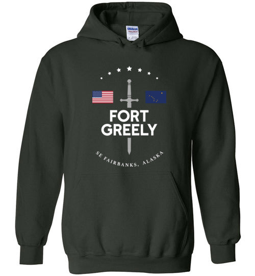 Fort Greely - Men's/Unisex Hoodie-Wandering I Store