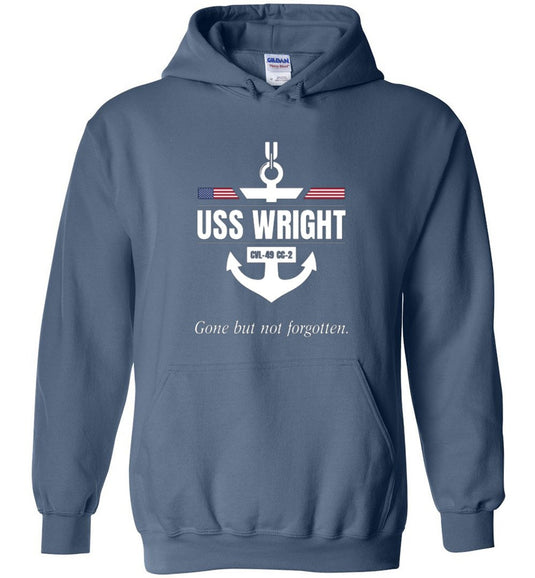 USS Wright CVL-49 CC-2 "GBNF" - Men's/Unisex Hoodie