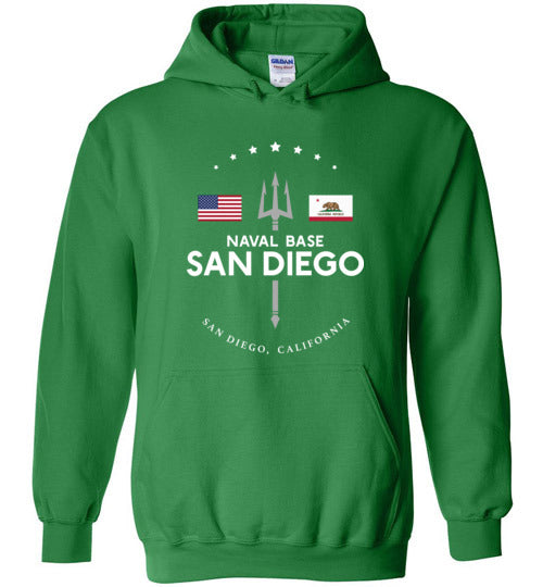 Naval Base San Diego - Men's/Unisex Hoodie-Wandering I Store