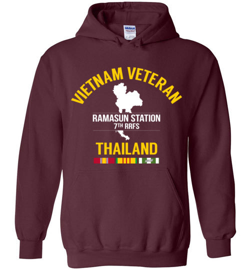 Vietnam Veteran Thailand "Ramasun Station 7th RRFS" - Men's/Unisex Hoodie-Wandering I Store