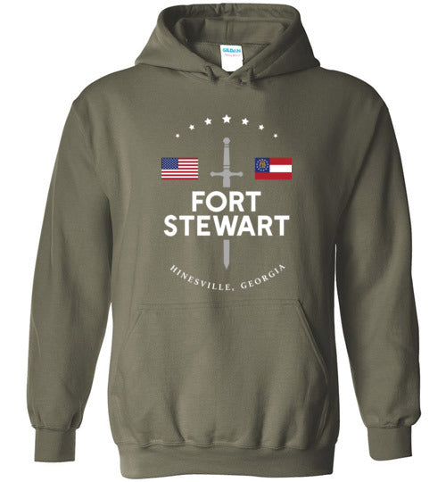 Fort Stewart - Men's/Unisex Hoodie-Wandering I Store