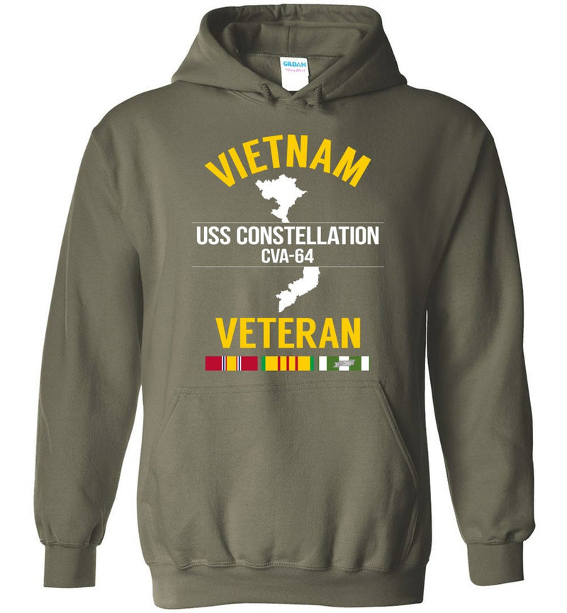 Load image into Gallery viewer, Vietnam Veteran &quot;USS Constellation CVA-64&quot; - Men&#39;s/Unisex Hoodie
